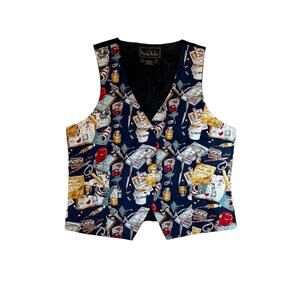 Pre-loved Nicole Miller Your Vices Silk Vest - Size L